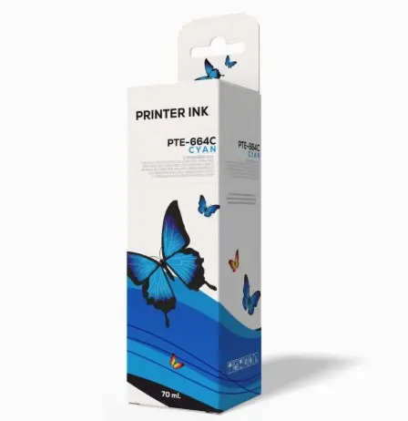 [PTE-664C-70ML] BOTELLA DE TINTA L 200 CYAN 70ML / ELITE
