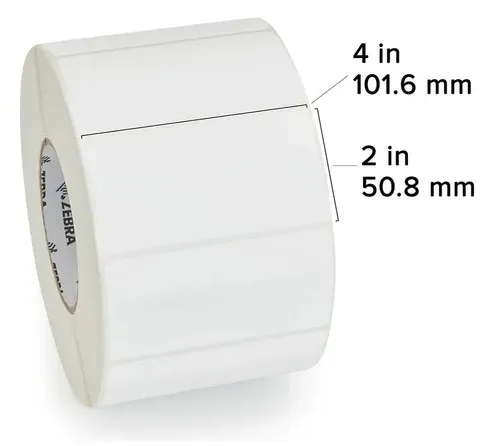 [929007Q] ETIQUETA 4X2 2750 ETIQUETAS TT (TRANSFERENCIA TERMICA) 10000285 / ZEBRA