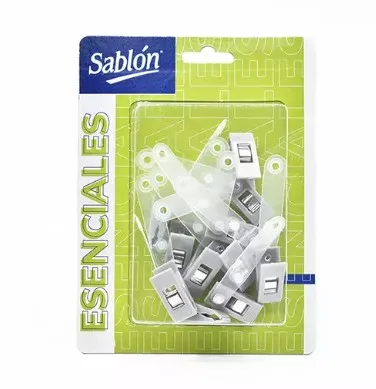 [AZO-GAF-1021GR] BROCHE CAIMAN PARA GAFETE COLOR GRIS 12 PIEZAS / SABLON