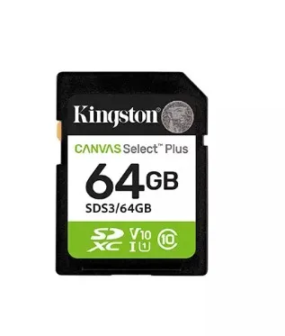 [ME-KIN-SDS364GB] MEMORIA KINGSTON 64 GB SD XC CLASS 10 / KINGSTON