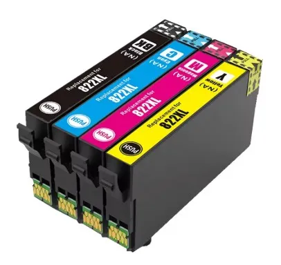 CARTUCHO DE TINTA T822 XL REMANUFACTURADO SET 4 COLORES/ GENERICO