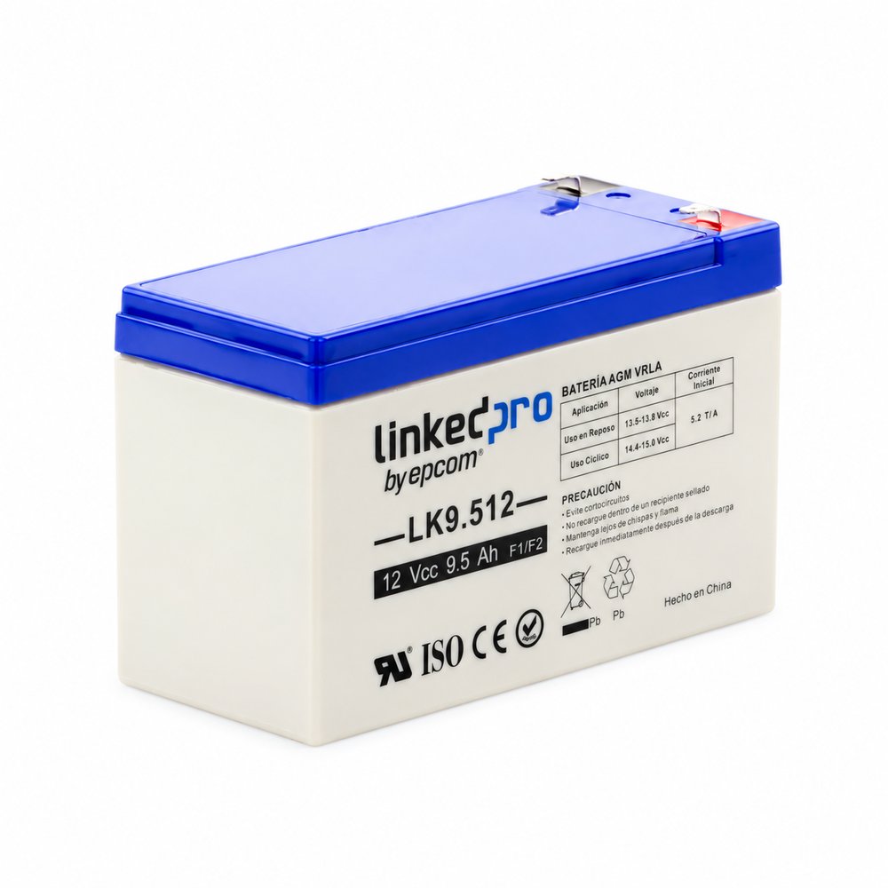 BATERIA 12V 9.5 AH PARA RESPALDO TERMINAL F1 / LINKEDPRO
