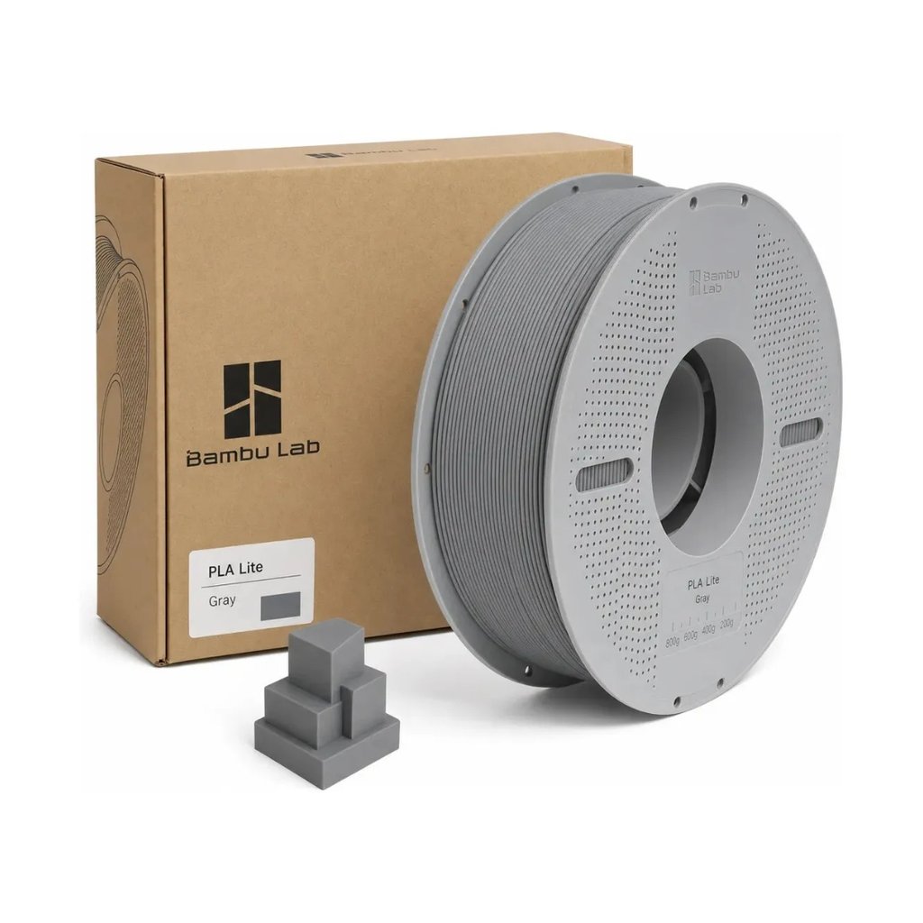 FILAMENTO PLA LITE GRIS / BAMBU LAB