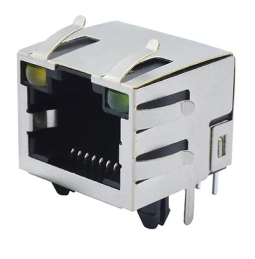 [32782182800] CONECTOR RJ45 LED CONECTOR BLINDADO PARA SOLDAR PCB / GENERICO