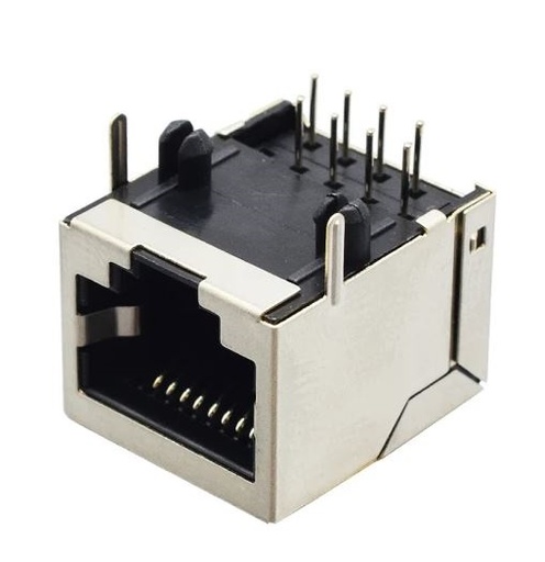 [32680360858] CONECTOR RJ45 BLINDADO PARA SOLDAR PCB / GENERICO