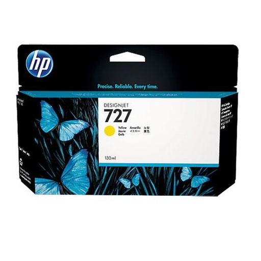 [HP-TIN-B3P21A] CART. TINTA HP 727 AMARILLO 130 ML. / HEWLETT PACKARD