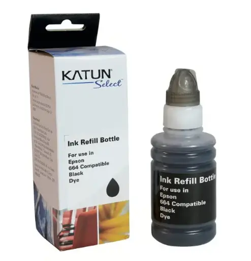 [51308] BOTELLA DE TINTA L 200 NEGRO 100ML / KATUN