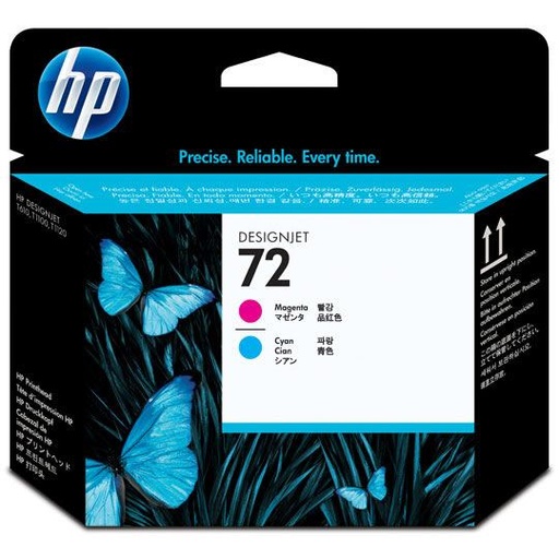 [C9383A] CART. TINTA CABEZAL HP 72 MAGENTA / CYAN / HEWLETT PACKARD