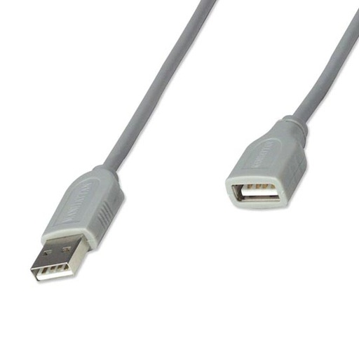 [IC-CO-165211] CABLE USB EXTENSION 1.8M, GRIS / MANHATTAN