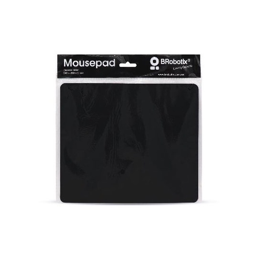 [BR-CO-497264] MOUSEPAD ULTRA DELGADO, NEGRO CON BOLSA / BROBOTIX