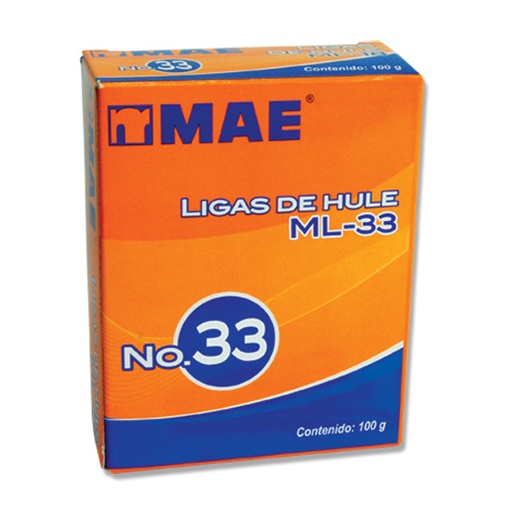 [MAE-LIG-ML33] LIGAS DE HULE DEL NÚMERO 33 / MAE