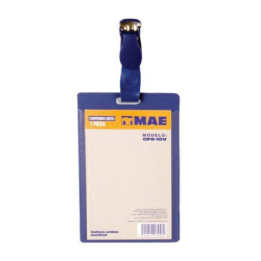 [MAE-GAF-GFS10V] GAFETE AZUL VERTICAL / MAE