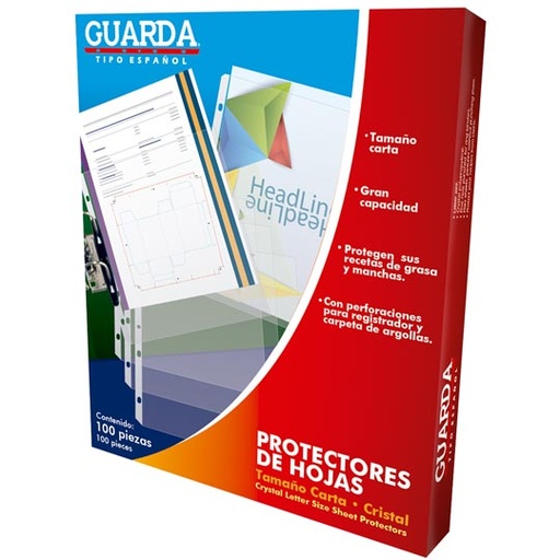 [AZO-PRH-330] PROTECTOR DE HOJAS TAMAÑO CARTA 330