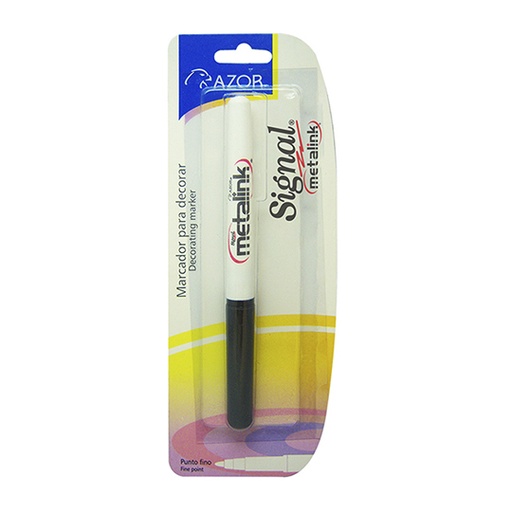 [AZO-MAR-30111] MARCADOR SIGNAL METALINK FINO BLANCO / AZOR