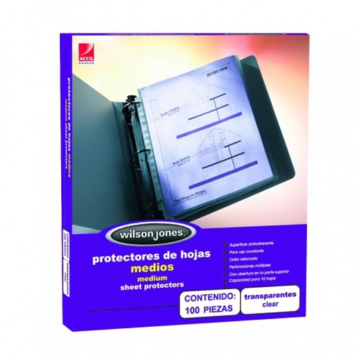 [ACO-PRH-P0572] PROTECTOR MEDIO 100PZ / ACCO