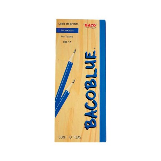 [BAC-LAP-BLUE10] LAPIZ BACOBLUE HB NO.2 / BACO