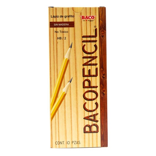 [BAC-LAP-PENC10] LAPIZ BACOPENCIL HB NO.2 / BACO