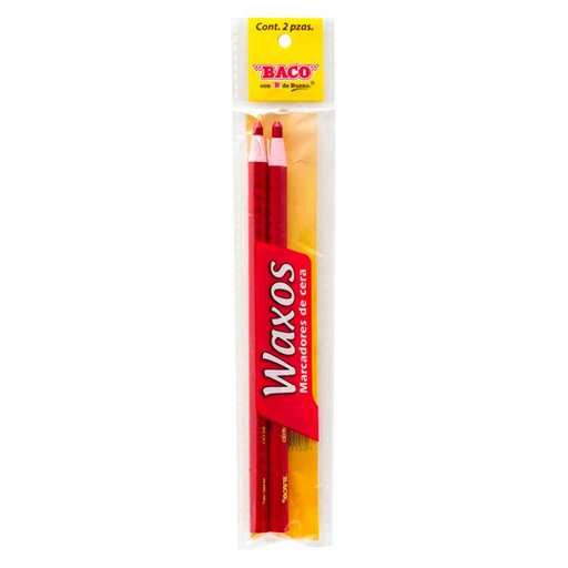 [BAC-MAR-WAXO2R] MARCADOR DE CERA WAXOS ROJO / BACO