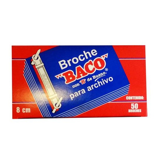 [BAC-BRO-B082] BROCHE BACO 8CM ECONOMICO / BACO