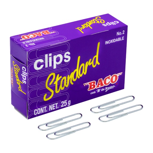 [BAC-CLI-ESTAN2] CLIP STANDARD ECONOMICO NO. 2 / BACO