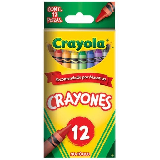 [CRA-CRA-523012] CRAYOLA CRAYONES ESTANDAR 12 PIEZAS / CRAYOLA