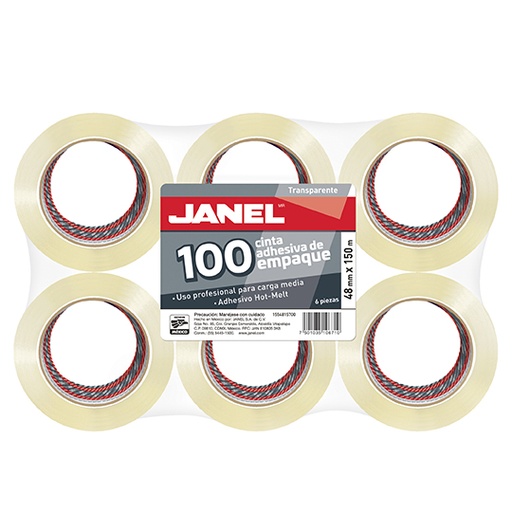 [JAN-ADS-E48X1T] CINTA DE EMPAQUE 6 PIEZAS / JANEL
