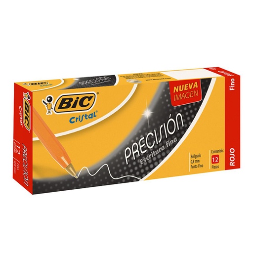 [BIC-BOL-F290CR] BOLIGRAFO CRISTAL PUNTO FINO ROJO / BIC
