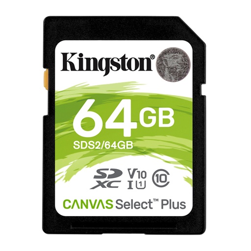 [ME-KIN-64GBSDS2] MEMORIA KINGSTON 64 GB SD CLASS 10 / KINGSTON
