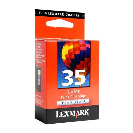 [LEX-TIN-18C0035] CART. TINTA LEXMARK 35 COLOR / LEXMARK **FIN DE INVENTARIO**