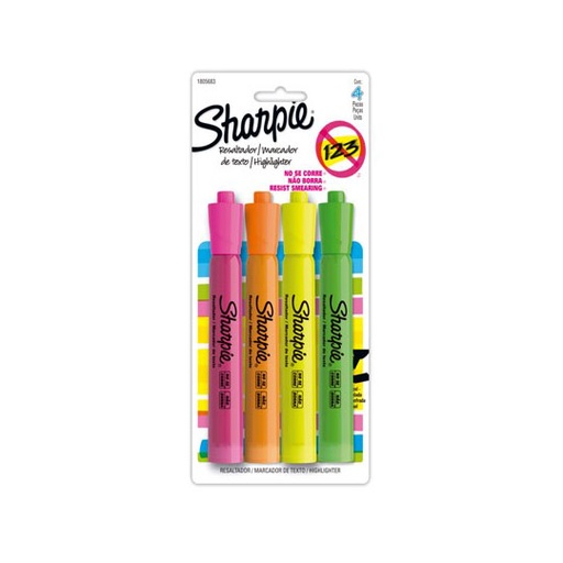 [BER-MAR-SHARES4] RESALTADOR 4 PZS / SHARPIE
