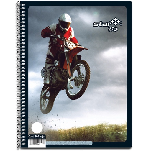 [EST-CUA-460] CUADERNO PROFESIONAL CUADRO GRANDE STAR KID 100 HOJAS / ESTRELLA