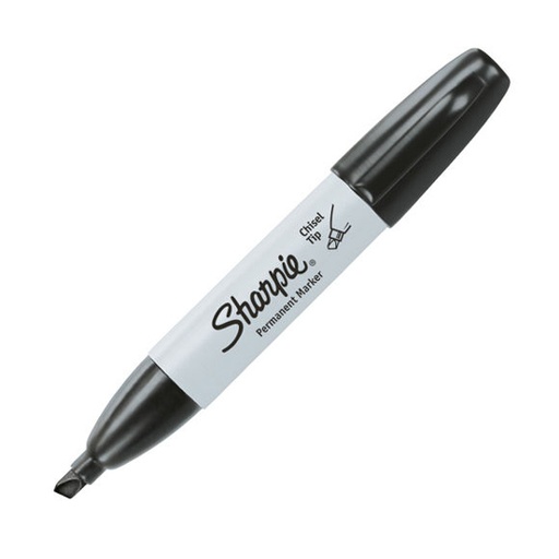 [BER-MAR-1939487] MARCADOR PERMANENTE PUNTA BISELADA NEGRO / SHARPIE