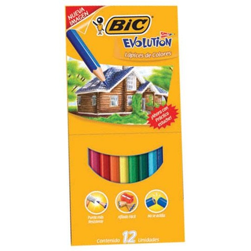 [BIC-COL-0963] COLORES EVOLUTION 12 PIEZAS / BIC