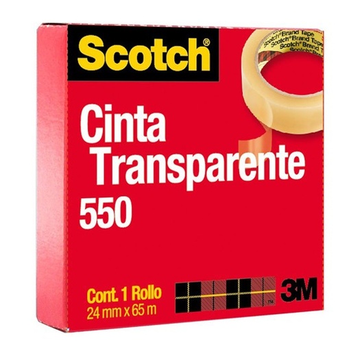 [P3M-ADS-55024X6] CINTA TRANSPARENTE 24 X 66 / SCOTCH BRITE