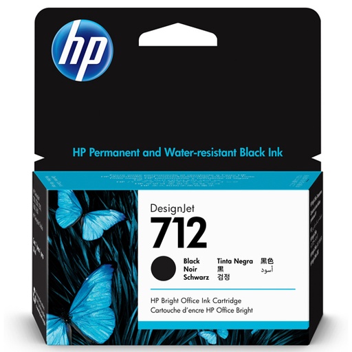 [HP-TIN-3ED70A] CART. TINTA HP 712 NEGRO REND. ESTANDARD / HEWLETT PACKARD