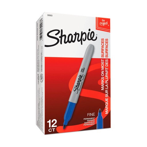[BER-MAR-8019012] MARCADOR PERMANENTE FINO AZUL / SHARPIE