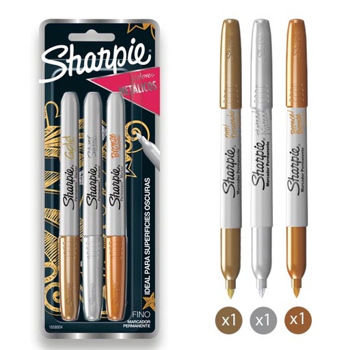 [BER-MAR-SHARMET] PLUMON METÁLICO 3PZS / SHARPIE
