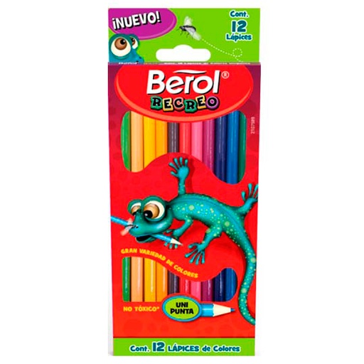 [BER-COL-21075] COLORES BEROL RECREO 12 PZAS / BEROL