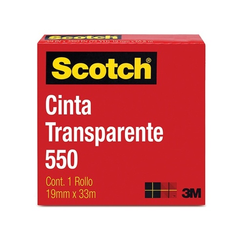 [P3M-ADS-55019X3] CINTA TRANSPARENTE 19 X 33 / SCOTCH BRITE