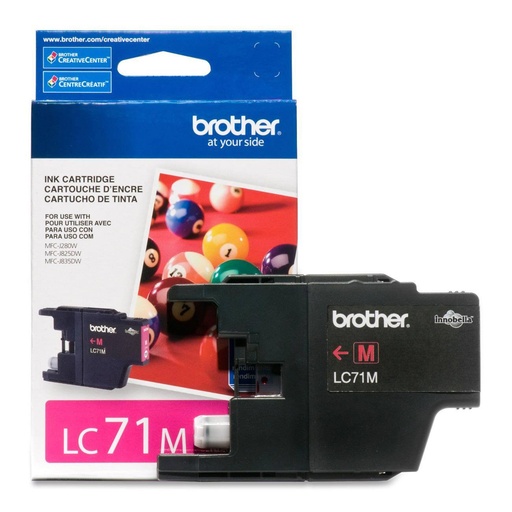 [BRO-TIN-LC71M] CART. TINTA BROTHER LC 71 MAGENTA / BROTHER **DESCONTINUADO**