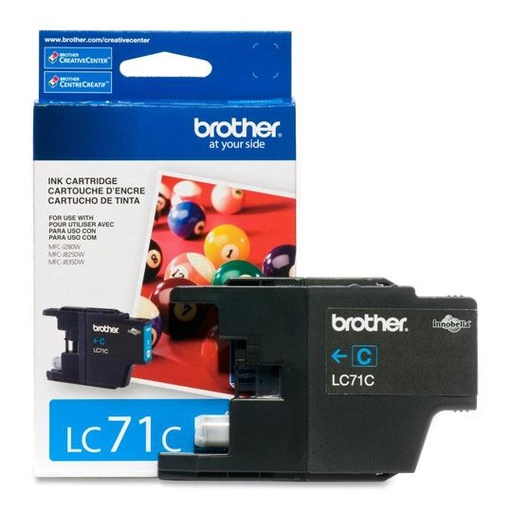 [BRO-TIN-LC71C] CART. TINTA BROTHER LC 71 CYAN / BROTHER **DESCONTINUADO**