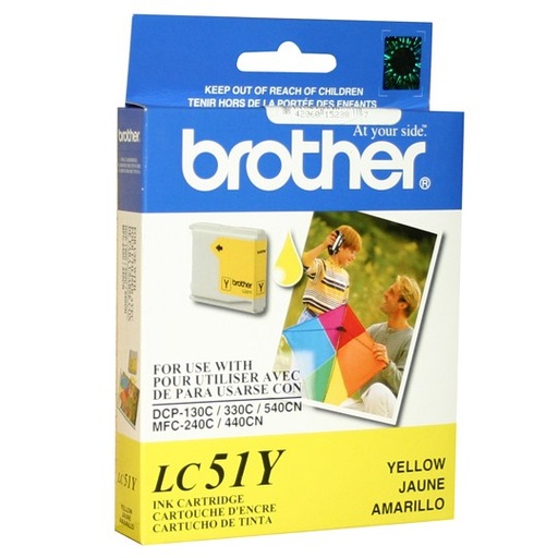 [LC51Y] CART. TINTA BROTHER LC 51 AMARILLA / BROTHER **DESCONTINUADO**