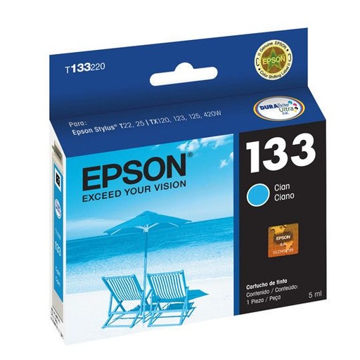 [EPS-TIN-T133220] CART. TINTA EPSON T133220-AL CYAN / EPSON **DESCONTINUADO**