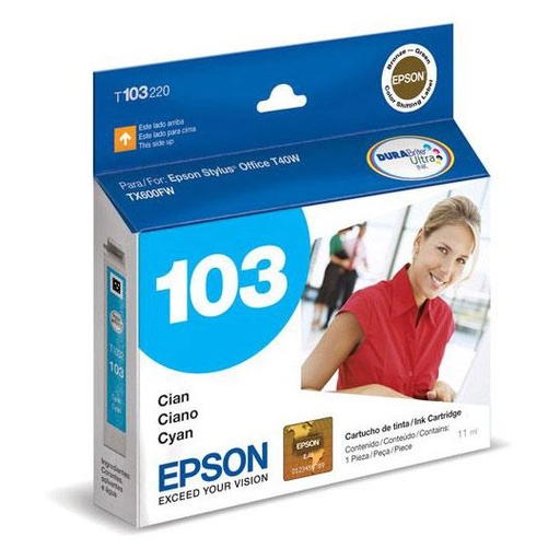 [EPS-TIN-T103220] CART. TINTA EPSON T103220-AL  CYAN / EPSON **DESCONTINUADO**