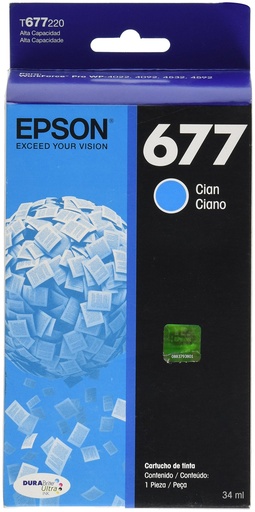 [T677220-AL] CART. TINTA EPSON T677220 CYAN / EPSON