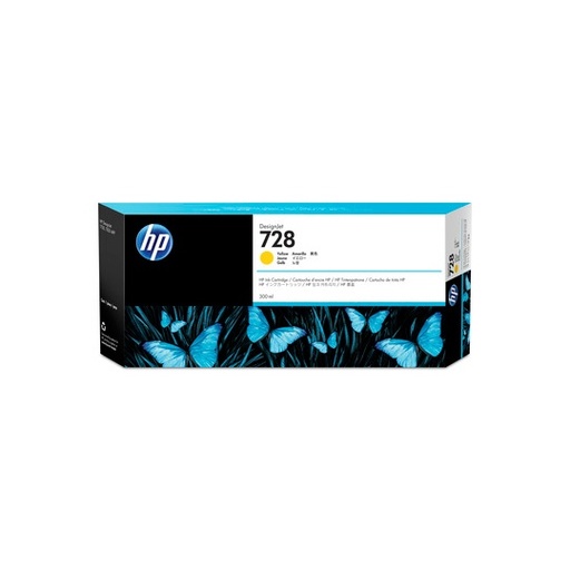 [HP-TIN-F9K15A] CART. TINTA HP 728 AMARILLO 300 ML. / HEWLETT PACKARD