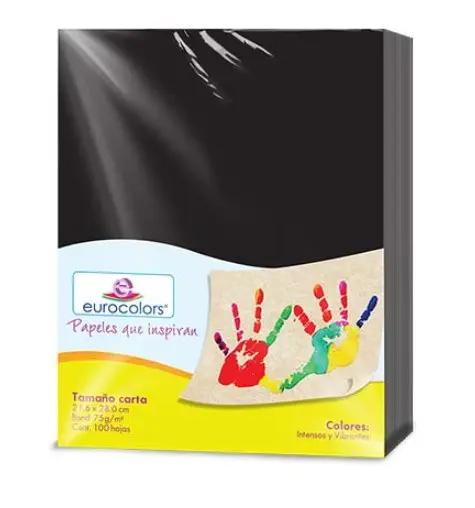 [EC0014] PAPEL CARTA NEGRO / EUROCOLORS