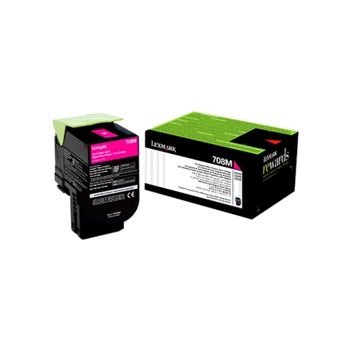 [70C80M0] TONER ORIGINAL LEXMARK 70C80M0 MAGENTA 1K / LEXMARK