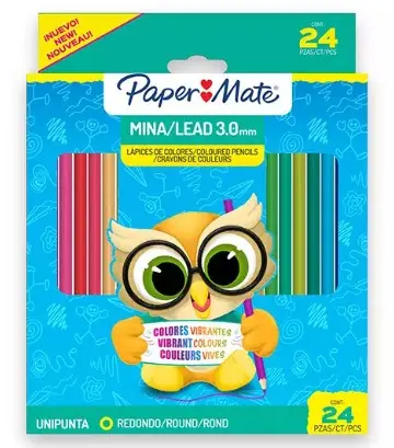 [BER-COL-09345] LAPICES 24 COLORES / PAPER MATE